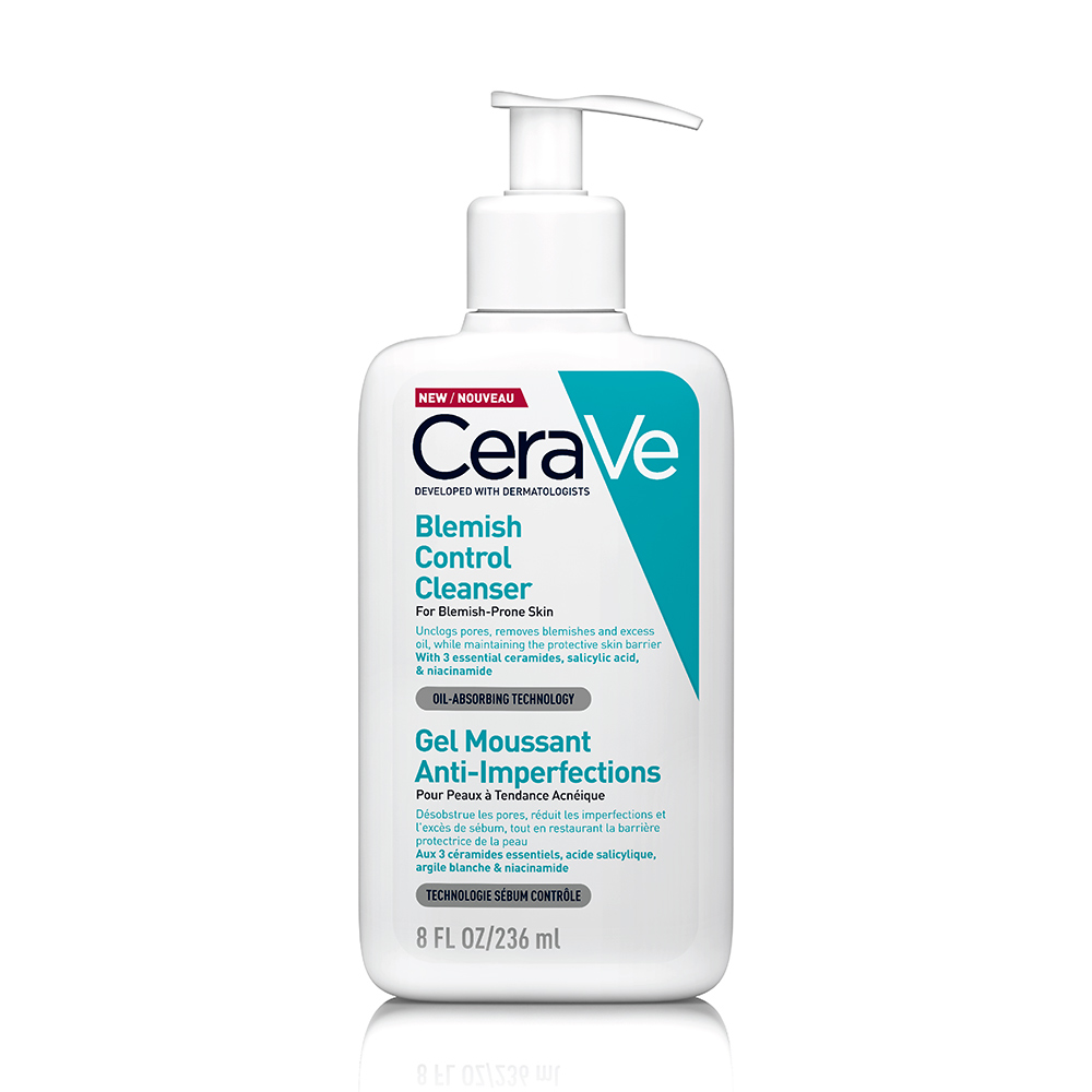 ژل شوینده صورت ضد لک و جوش سراوی مدل Blemish Control