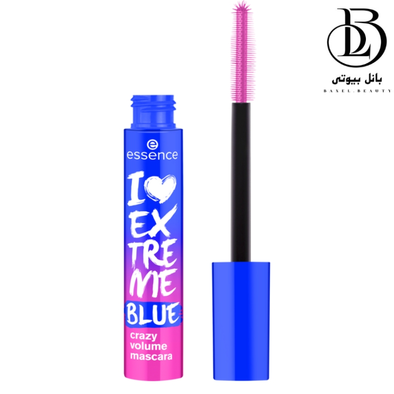 ریمل حجم دهنده آبی اسنس مدل I love Extreme Blue Crazy Volume